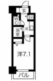 スパージオ横浜反町の間取り画像