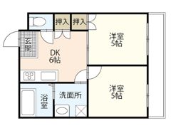 ラックビル舟入幸町の間取り画像