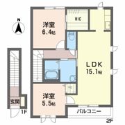 シャーメゾン国府Aの間取り画像