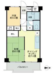 ライオンズマンション調布国領の間取り画像