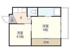 ビレッジハウス安古市5号棟の間取り画像