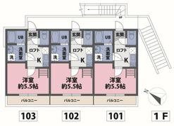 シナモンスクエア西谷の間取り画像