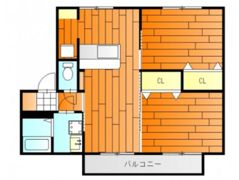 フレグランス木村B棟の間取り画像