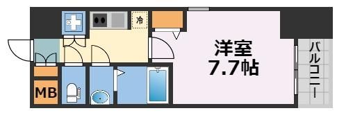 プロシード難波ディオスの間取り画像