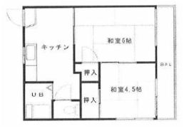 新衣笠コーポの間取り画像