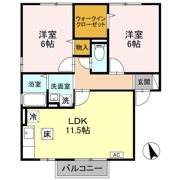 リベェルティ A/B/C/Dの間取り画像