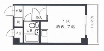 小松コーポ御幸の間取り画像