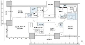 Brillia Tower浜離宮の間取り画像