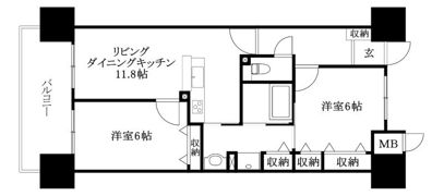 アルファステイツ市駅西の間取り画像
