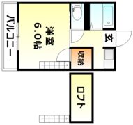 リトルハイム花尻57号館の間取り画像