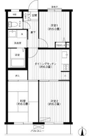 ベルヴィ新城の間取り画像