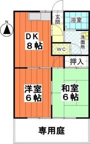 グリーンヒルズムロガの間取り画像