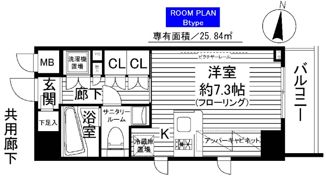 ステージファースト明大前アジールコートの間取り画像