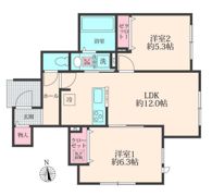 COLORS WING－B Bの間取り画像