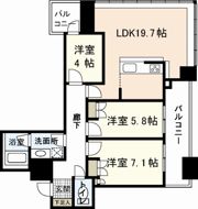 ザ・広島タワーの間取り画像