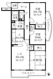 コーポレート小金井梶野通り6号棟の間取り画像