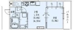 ピレーネ北条Ⅴの間取り画像