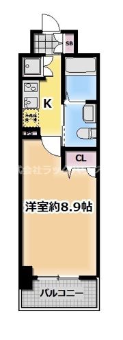 ルクレ京橋の間取り画像