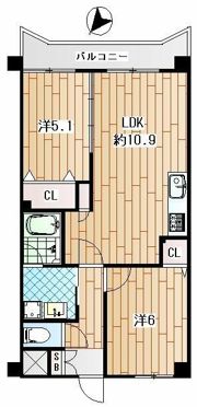 エルミタージュ横浜ベイの間取り画像