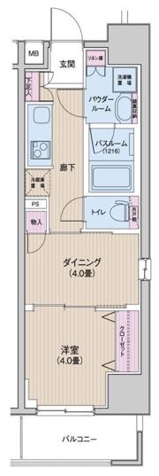 日神デュオステージ浅草三筋の間取り画像