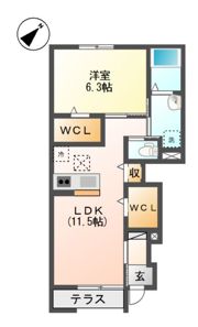 ルミエールドゥースの間取り画像