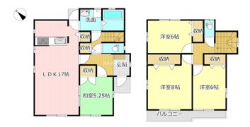 浜松市中央区和合町貸家の間取り画像