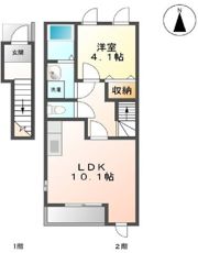 プレジールBの間取り画像