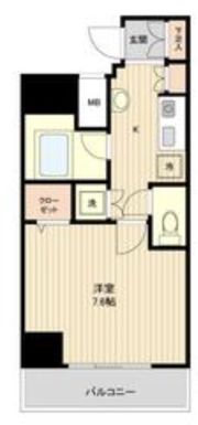 ラクラス新御徒町の間取り画像
