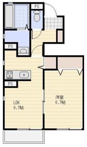 Avenir Akai（アベニールアカイ） A棟の間取り画像