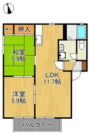 リーベンアルムの間取り画像