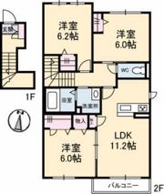 シャーメゾン庭瀬の間取り画像