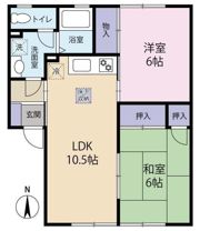 ハイカムール鷹子の間取り画像