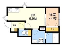 Z MEINOHAMAの間取り画像