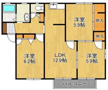 パルテール・ヴィラ A棟の間取り画像