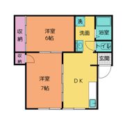 クエストワルツ香貫 Aの間取り画像