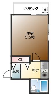 カゲヤマハイツの間取り画像