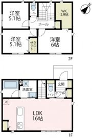 仏向町貸家 西棟の間取り画像
