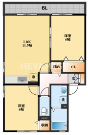 ウィルモア宮小路 A棟の間取り画像