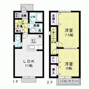 メロディア Bの間取り画像