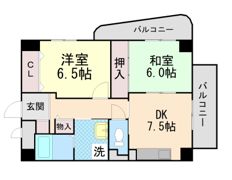 フローラル御影の間取り画像