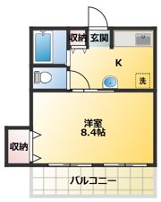 栗田マンションの間取り画像