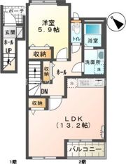 マリアージュの間取り画像