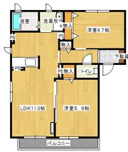 アミティハイムF棟の間取り画像