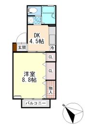 フロラシオン川内 Ⅰ棟の間取り画像