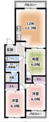 パステルIKEDAの間取り画像
