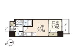 S-RESIDENCE広島駅clarityの間取り画像