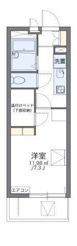 レオパレスめぐみの間取り画像