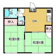 ハイツ北吉津Bの間取り画像