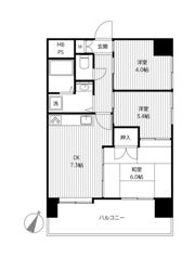 ライオンズマンション戸部の間取り画像