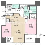 ザ・パークハウス大阪梅田タワーの間取り画像